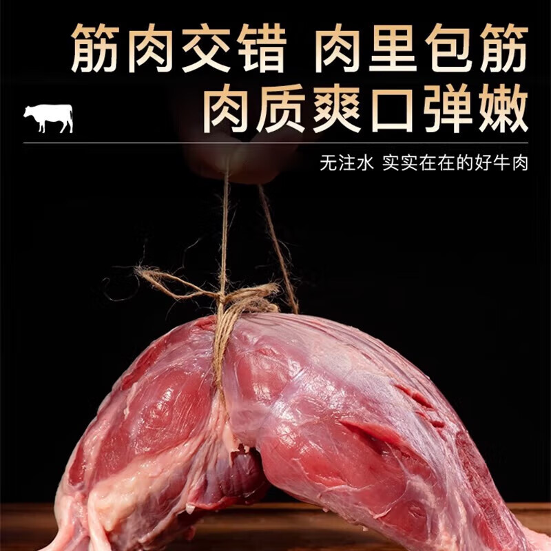 天莱香牛 有机牛腱子肉 3斤 原切牛肉生鲜 谷饲食材 新疆全产业链
