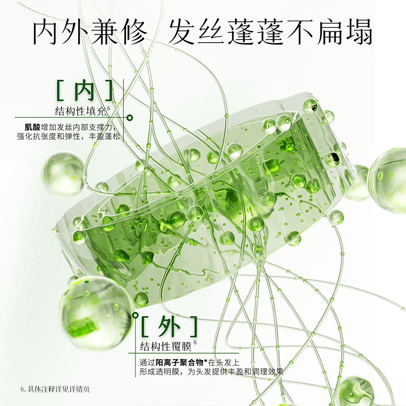 三生花空气瓶1.0控油蓬松水润丰盈细软塌油洗发水洗护套组无硅油男女士 空气瓶400ml