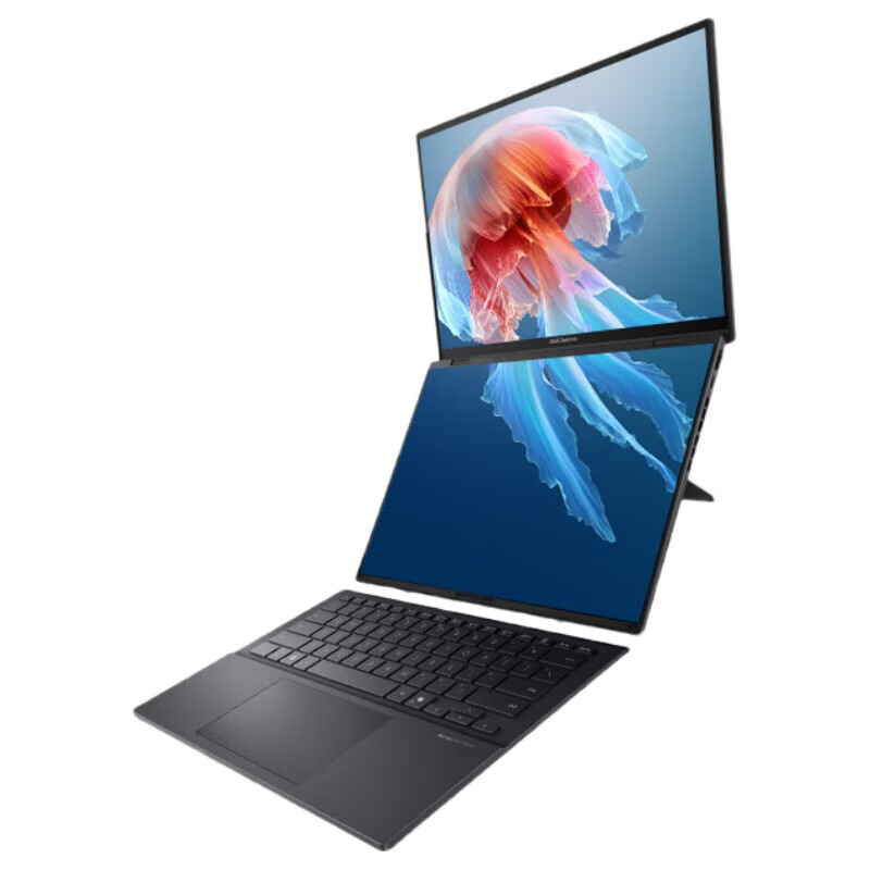 华硕灵耀14 双屏2025全新二代酷睿Ultra9 2.8K 120Hz OLED双触控屏AI FX11A Ultra9-285H 32G 1TB 科技黑