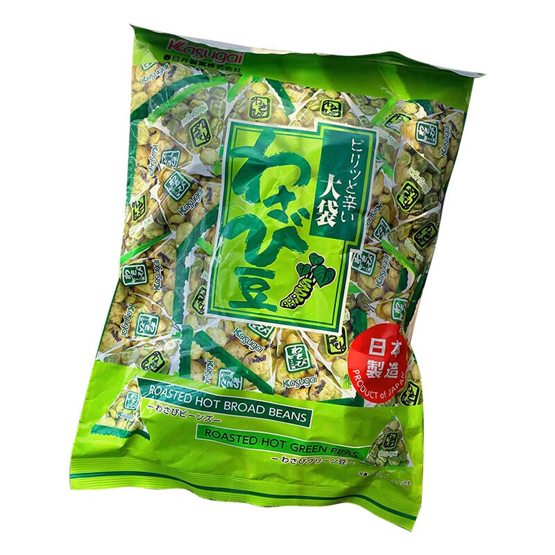 咔芙滋日本進(jìn)口零食品春日井大包膨化芥末味豆蠶豆青豆什錦混合袋裝 芥末豆227g1袋