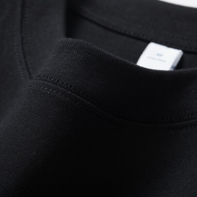 罗蒙（ROMON）纯棉7A抗菌短袖T恤男宽松圆领2026夏季新款百搭休闲时尚纯色上衣 暮兰色 L (175) 【建议125-145斤】