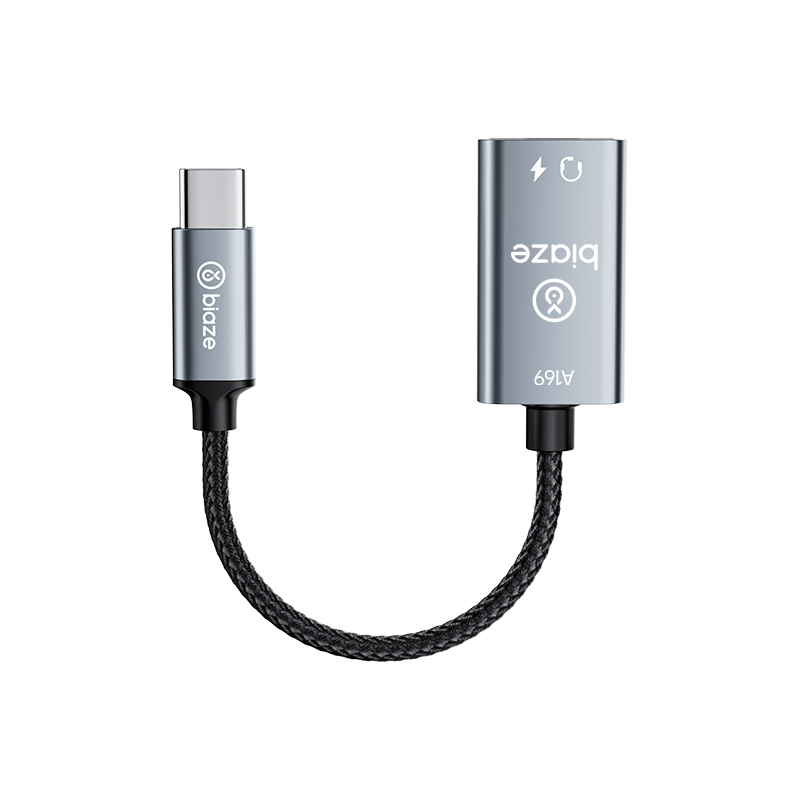 毕亚兹 Type-C转lightning转接头 耳机+充电 苹果iphone15/iPad Pro平板小米华为笔记本USB-C转母音频线