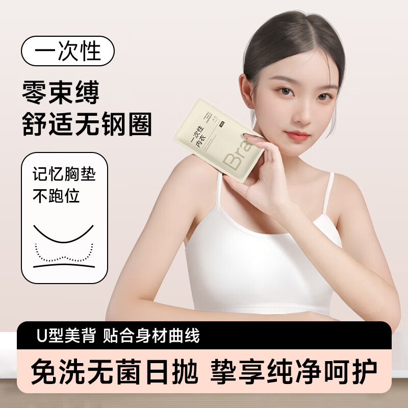 RENEESME一次性内裤孕产妇月子短裤女旅游出差便携装免洗生理期内裤 一次性内衣-5条装 L(90-110斤)