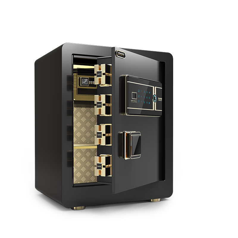 大一（DAYI）保险柜家用小型办公密码保险箱全钢防盗可入墙 45CM爵士黑 飞跃系列【电子密码+远程秘钥】