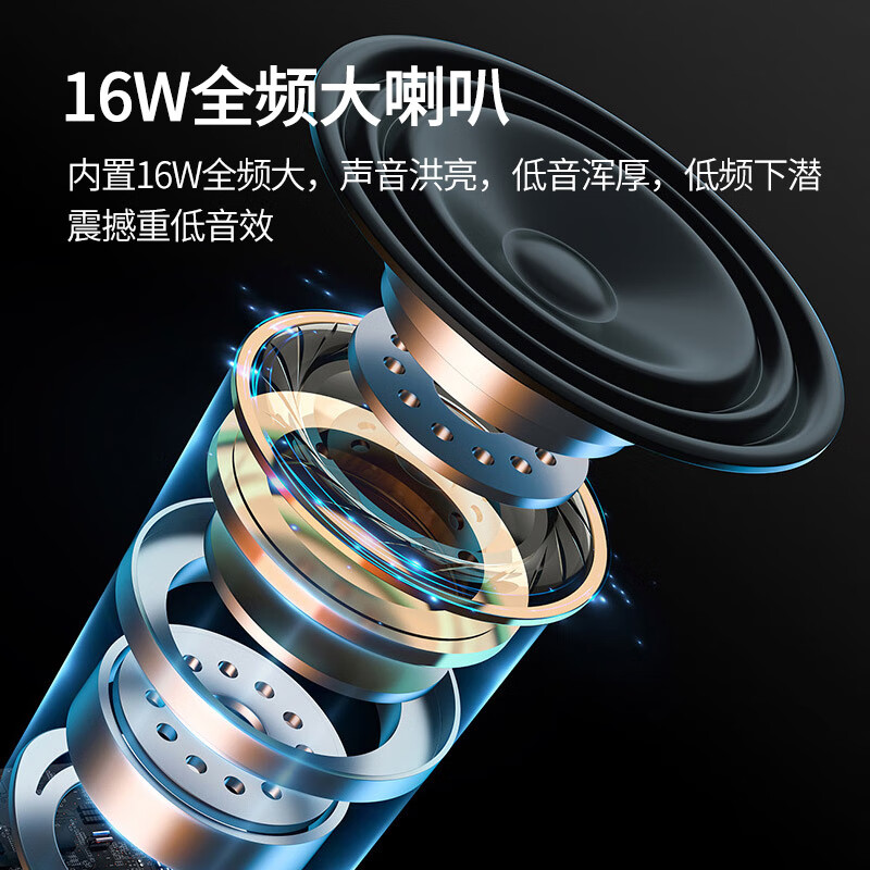 万笛【2026新款】蓝牙音箱TF插卡自行车骑行音响高音质重低音炮超长续航防水户外便携式登山徒步 TF卡套餐+可帮下载歌曲