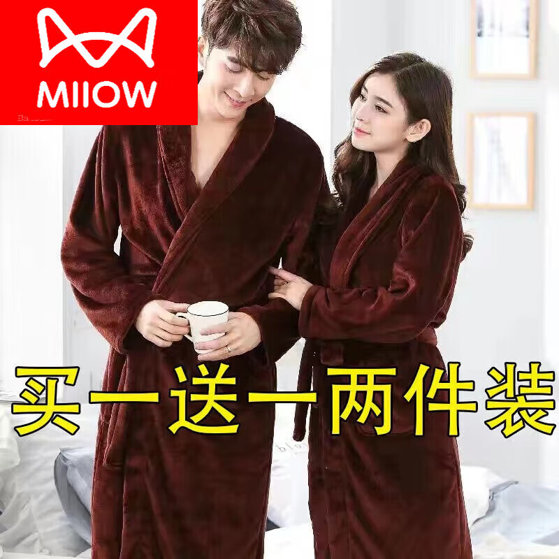 ���ڲ�����è�ˣ�MiiOW���ﶬ����˯��һ������ԡ��Ů˯�´���ɺ����˯���б�ůԡ�� �����п�+����Ů�� 3XL 3XL��+ŮL 117.9Ԫ