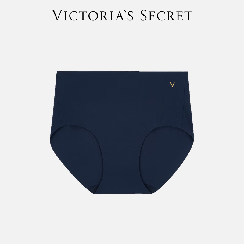 维多利亚的秘密（Victoria's Secret）维密 时尚舒适女士内裤性感三角裤1 4X0K海军蓝 11208074 1条 L