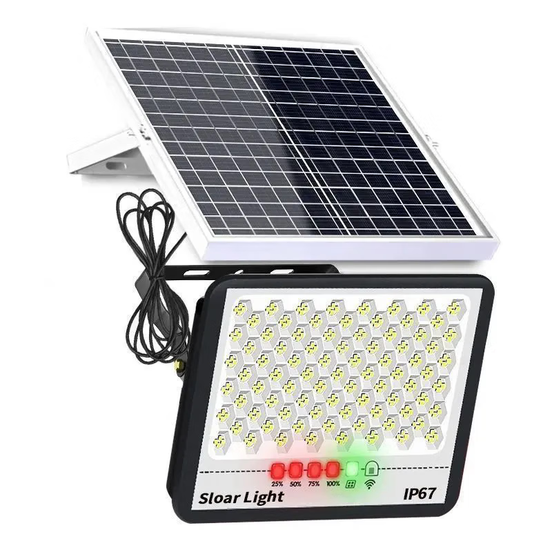 芗途2024新款太阳能灯照明灯家用户外庭院灯路灯300W5000W3000W10000W 单个灯(不带太阳能板和配件) 5米防水快充线+遥控+天黑自动亮