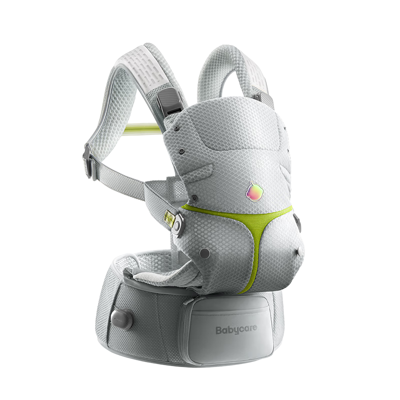 babycare腰凳全阶婴儿背带三合一减压透气0-36月抱娃神器易穿脱时光银