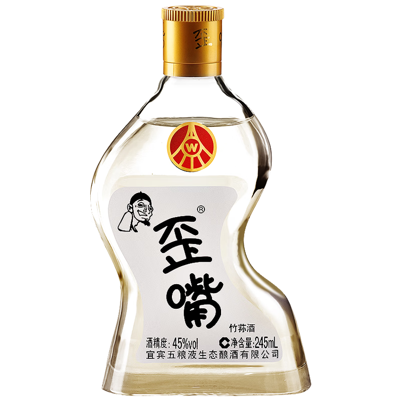 五粮浓香仙林生态歪嘴竹荪酒52度/45度小酒浓香型配制酒露酒口粮酒 45度 245mL 1瓶 歪嘴竹荪酒小酒