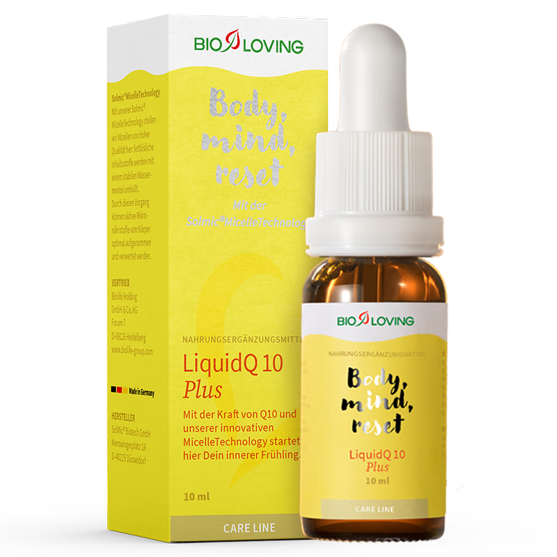 BIOLOVING水溶性液体辅酶Q10营养品中老年护心脏含维B族改善卵巢还原型 1小瓶【10ml】锁鲜便携