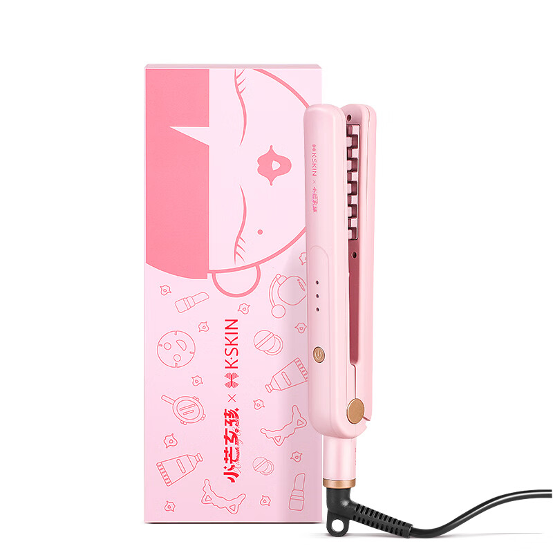 金稻頭發(fā)蓬松神器小芒女孩聯(lián)名玉米燙迷你墊發(fā)根夾板玉米須燙發(fā)棒 小芒女孩