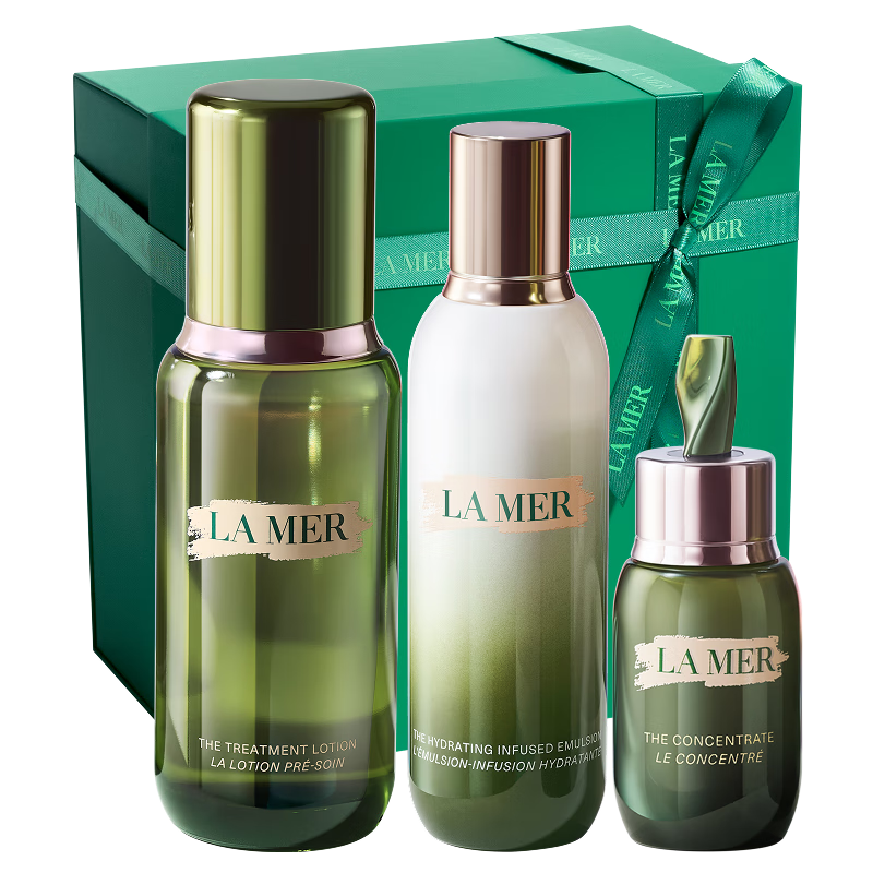海藍之謎(LA MER)修護經(jīng)典3件套裝(精萃水+精萃乳+精華)護膚品化妝品禮盒生日禮物