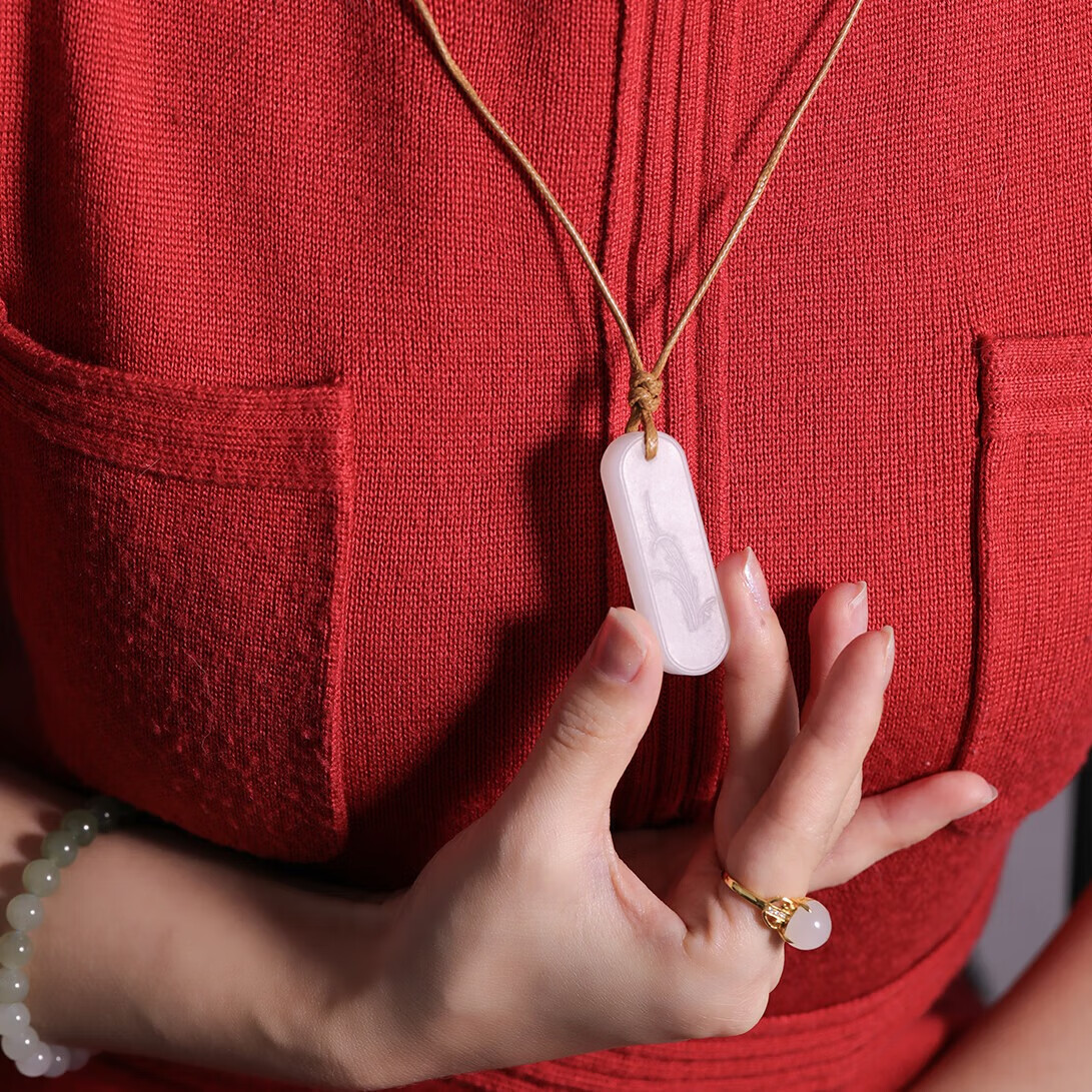 和合玉器大雅系列和田玉羊脂玉暗香牌羊脂白玉梅花牌幽兰幽竹牌兰花牌子 直播预定