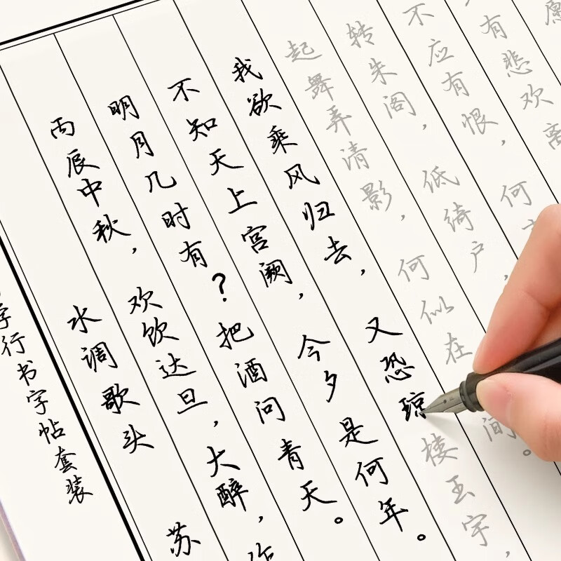 六品堂行书字帖练字成年行楷手写体男生女生成人速成高中生大学生字体漂亮钢笔硬笔书法临摹练字帖 【行书11本礼盒装】送钢笔纸/临摹纸