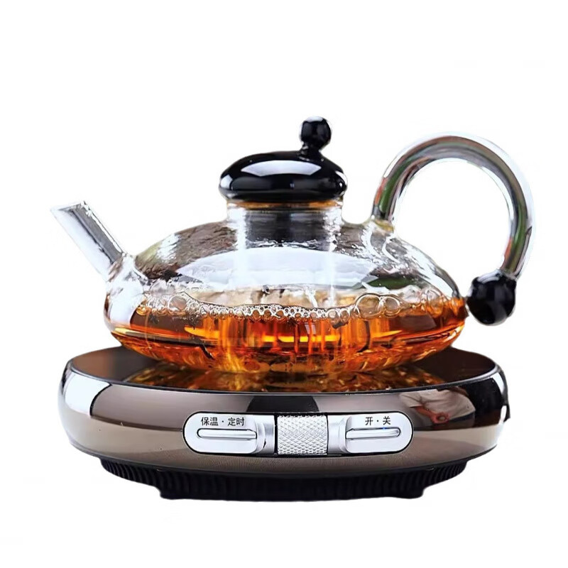 禾湉精选好物北欧大肚福鼠壶电陶炉家用保温煮茶器养生烧水壶70 电陶炉底座+小福壶+2只0ml