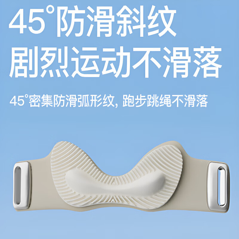 LUCYLEE美国髌骨带护膝专业级夏季运动登山跑步跳绳羽毛球护膝盖关节护具 夕雾灰【一对装】 【翼状硅胶气囊垫+3D散热槽】均码