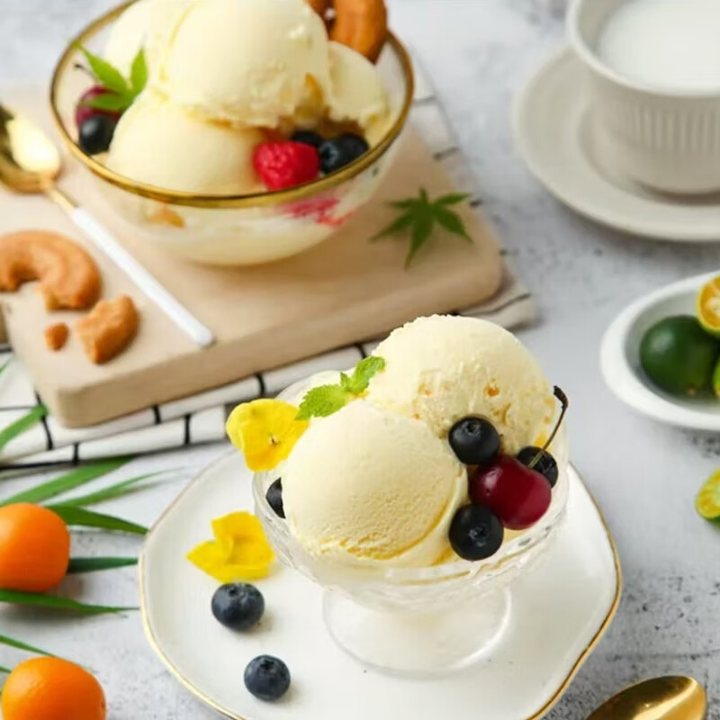 麦德龙宜客大桶冰淇淋巧克力味3KG桶装草莓香草冰激凌商用冰激淋 香草口味1桶(只发江西以北)