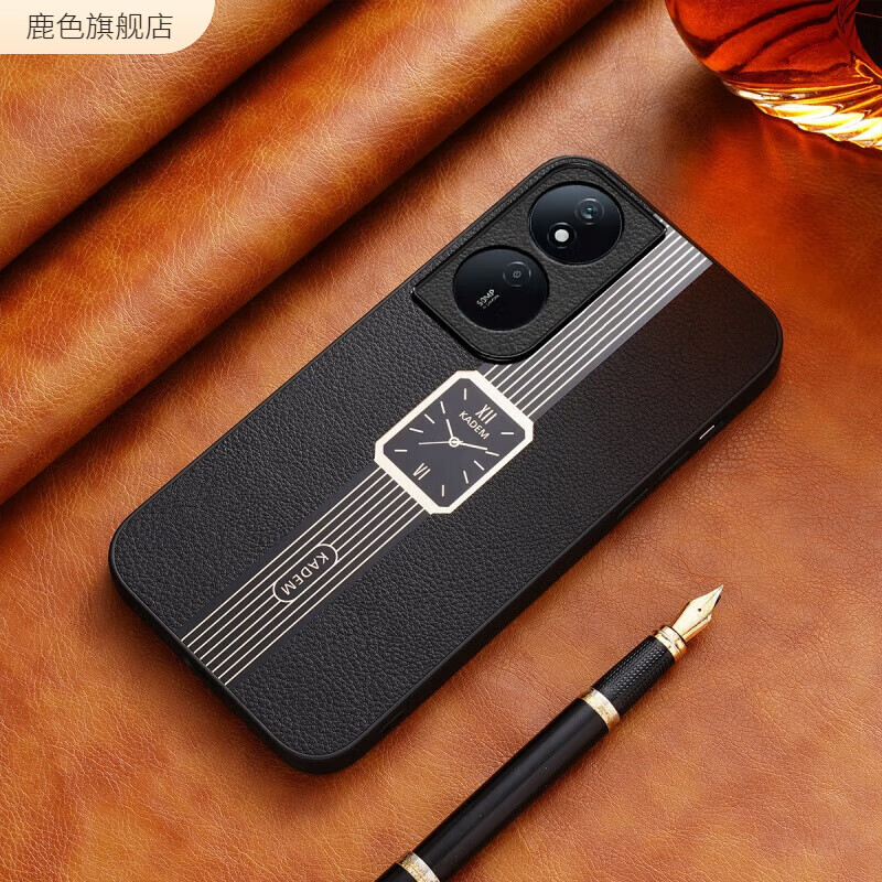 鹿色适用华为荣耀畅玩50Plus手机壳畅玩40Plus保护套新款真皮全包HONOR畅玩30plus磁吸支架防摔畅玩高 【石墨黑】-单壳 荣耀畅玩50Plus