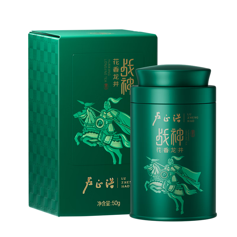 盧正浩綠茶2025新茶上市戰(zhàn)神花香龍井茶特級50g全手工明前茶葉罐春茶