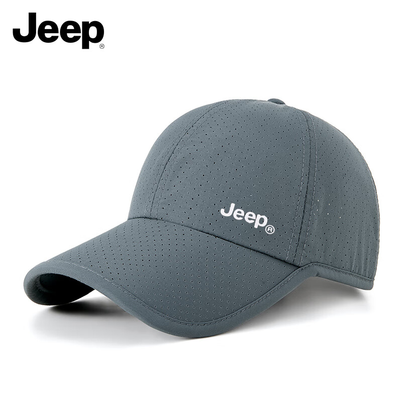 吉普（JEEP）帽子男棒球帽夏季網(wǎng)眼速干遮陽帽男女士鴨舌帽運動休閑登山太陽帽