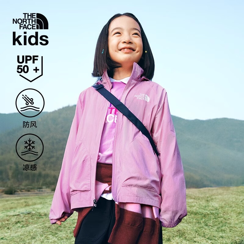 ���棨The North Face��ͯװSun Chase��ͯ���з�ɹƤ���¶�ͯ������Ůͯ����|87Z7 6FI/��ɫ UPF50+ 160 (XL) ��160/76��