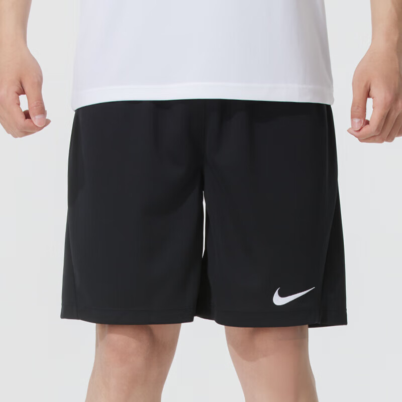 耐克（NIKE）男运动套装 夏季DRI-FIT速干跑步健身训练服舒适透气休闲球衣裤 黑色短裤 3XL