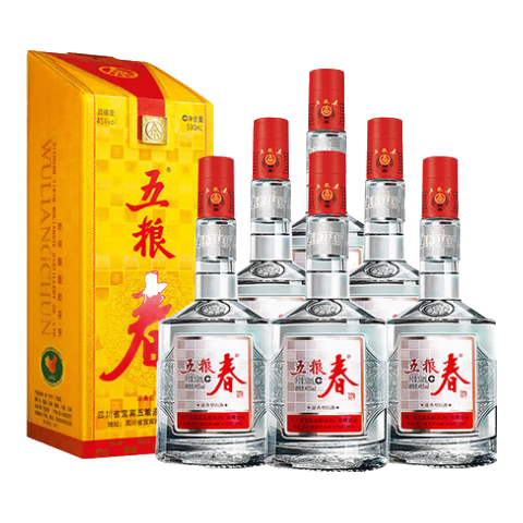 �ɾ� WULIANGYE ����Һ ������һ�� 45�� Ũ���Ͱ׾� 500mL*6ƿ