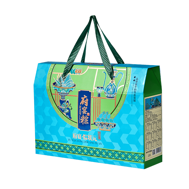 鲜品屋 粽状元1395g粽子礼盒12粽8味2海鸭蛋东坡肉爆汁坚果流心粽团购