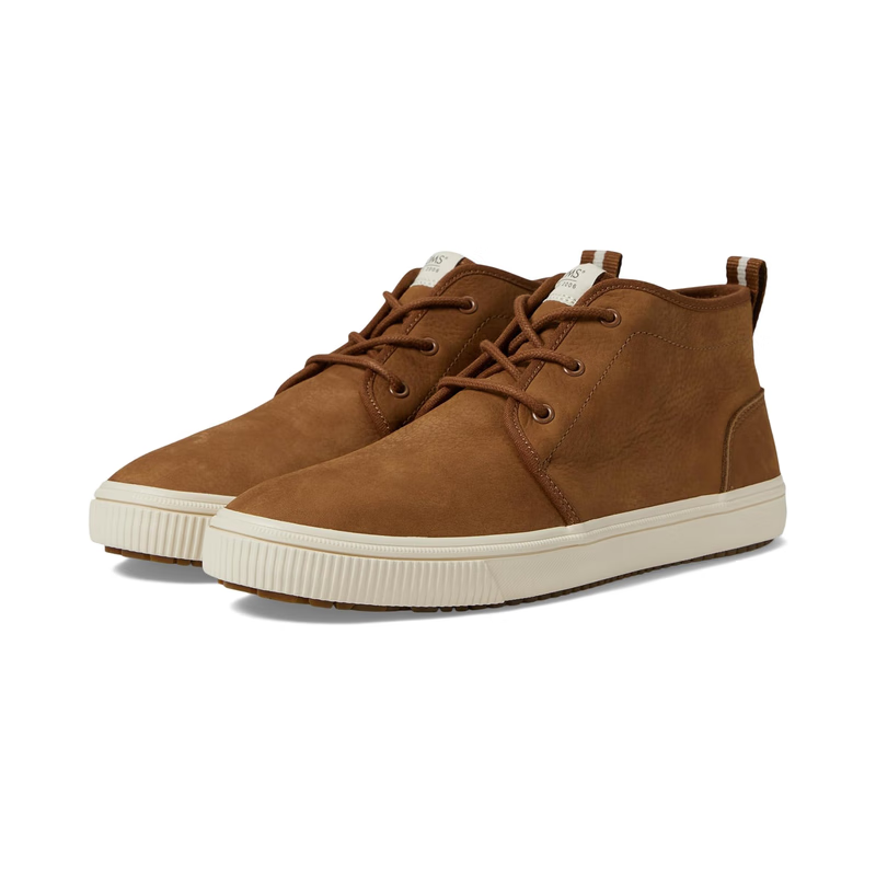 TOMS新款时尚男士Carlo Mid Terrain系列潮流时尚皮革休闲鞋板鞋 Walnut Water Resistant Le 41