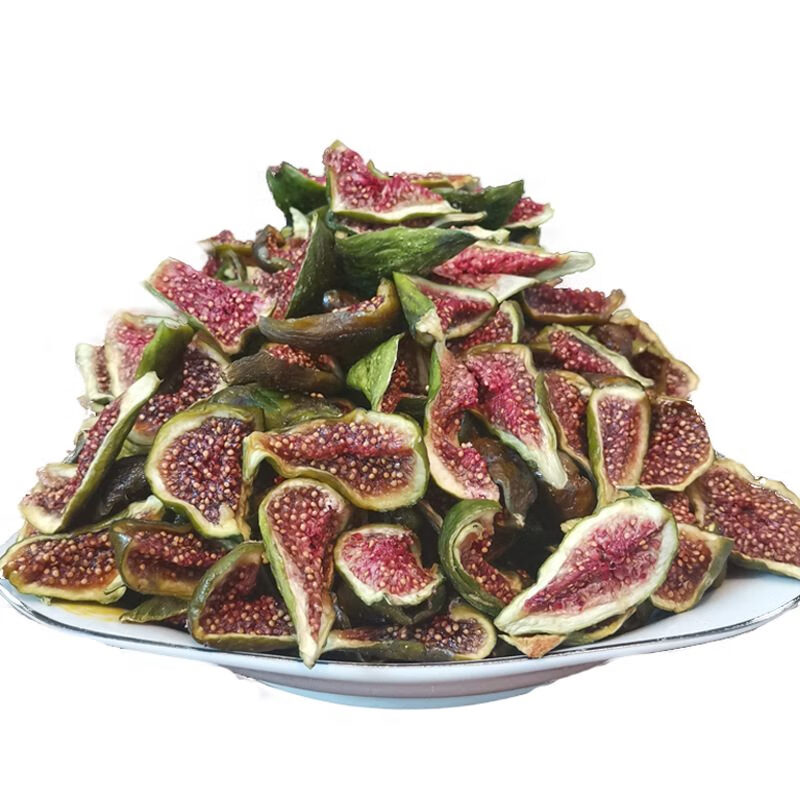 趣食家无花果干风干烘干小零食青皮无花果条即食干果威海特产果脯500克 罐装250g