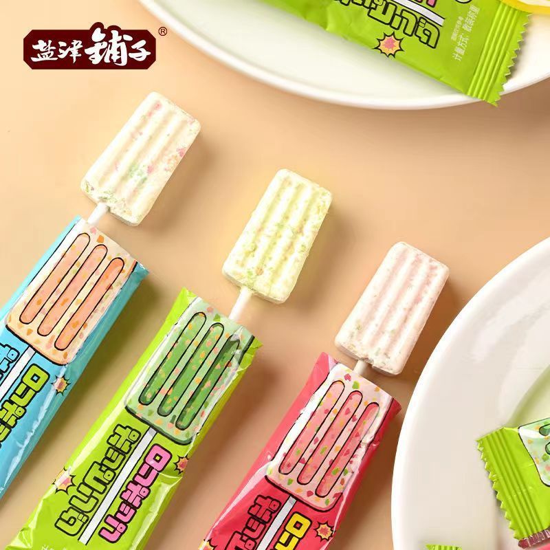 鹽津鋪?zhàn)犹前舭籼?12.5g奶棒水果混合高顏值in 【牛奶+草莓+哈密瓜】三口味混合 買(mǎi)8根送7根