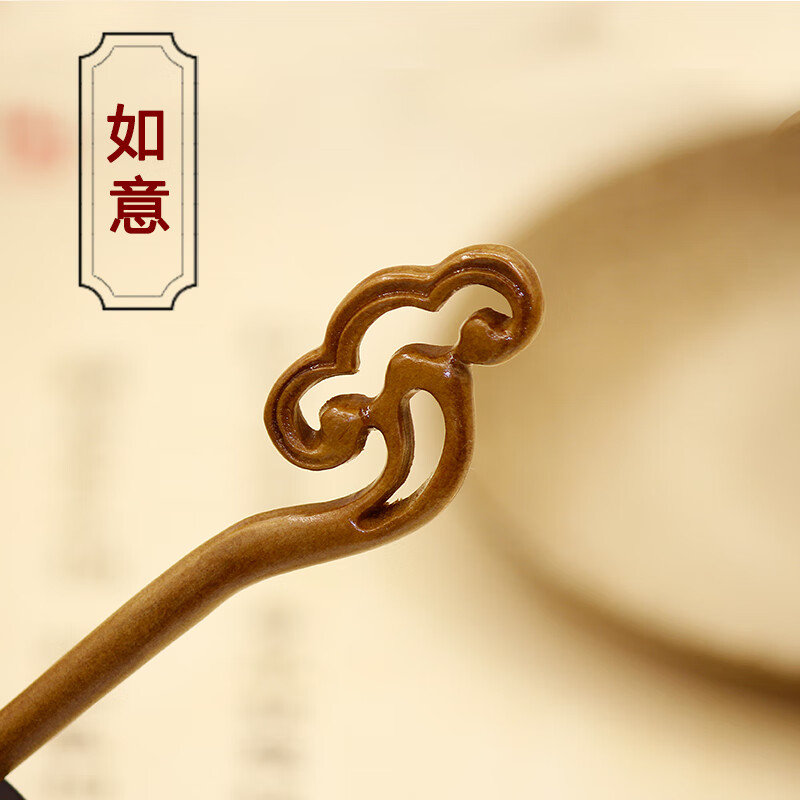 桃木发簪古代手工古风发饰古典复古宫廷中国民族风木簪钗盘发簪子sn