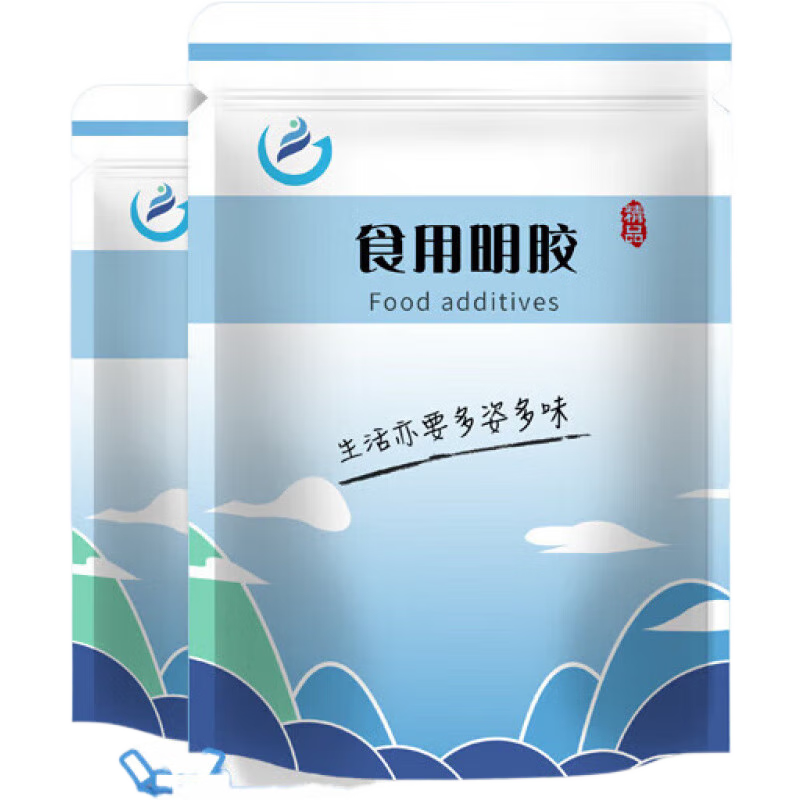 食用明膠粉食用皮凍果凍軟糖冰糖葫蘆肉制品明膠食用增稠劑 500g