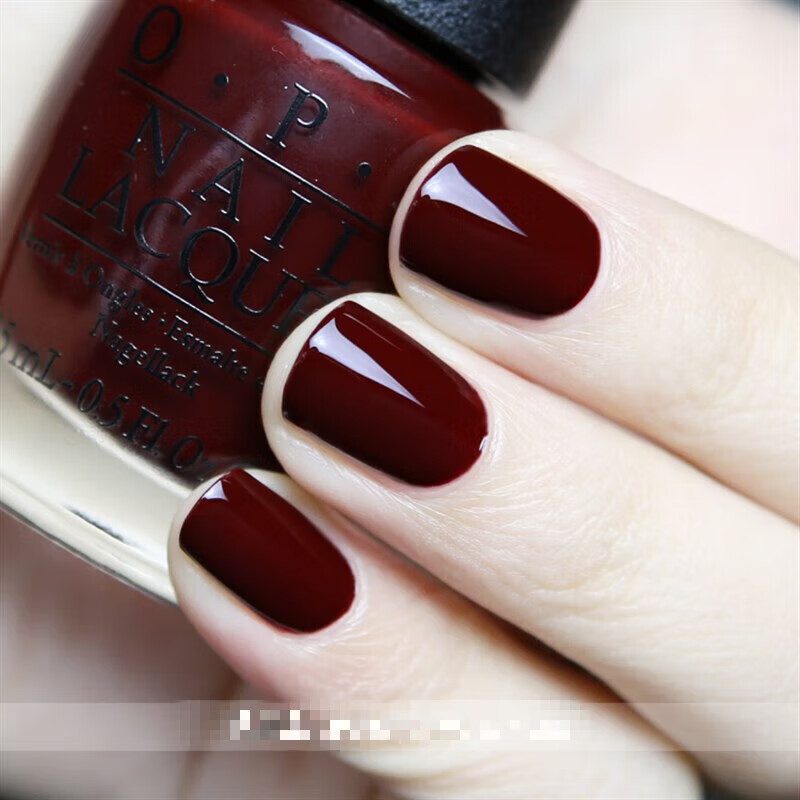 OPI指甲油2025年流行新款 裸色系女腳磨砂顯白夏天免烤快干持久 暗紅色 小瓶 1件