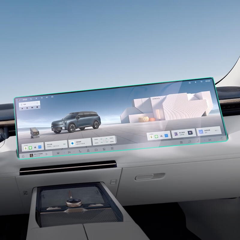 领克900内饰屏幕保护膜 防刮耐磨高清防眩 【套装】二排控制屏膜+二排吸顶屏膜+车机膜