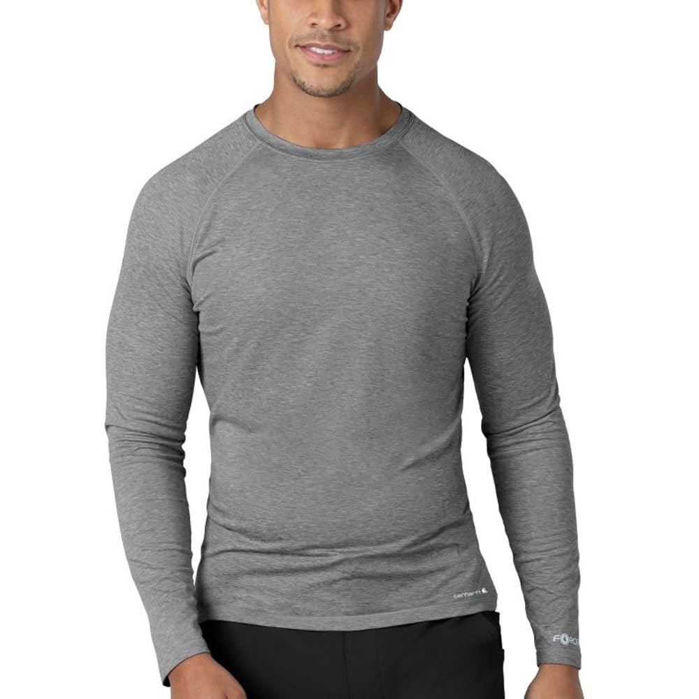 Carhartt卡哈特CARHARTT 男式高性能长袖 T 恤 麻灰色 Medium