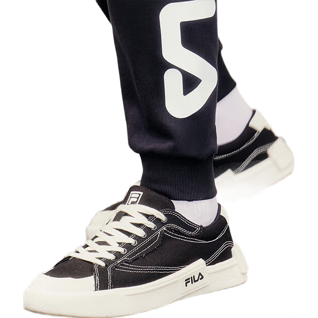 FILA FUSION斐樂官方潮牌男子帆布鞋潮流時尚板鞋百搭舒適休閑鞋