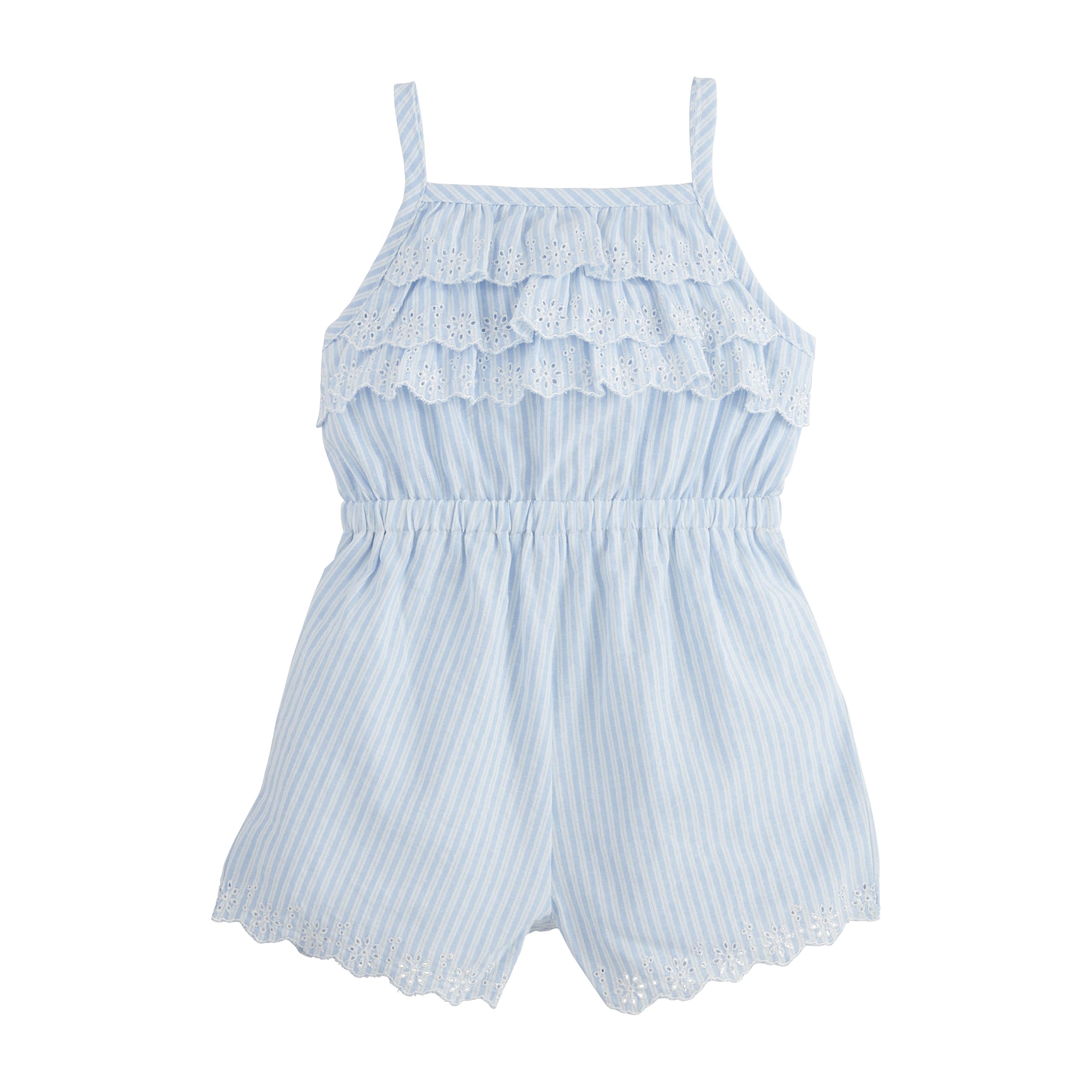 Mud Pie 男宝宝蓝色条纹孔眼连身衣, Stripe, 5T Stripe 5T