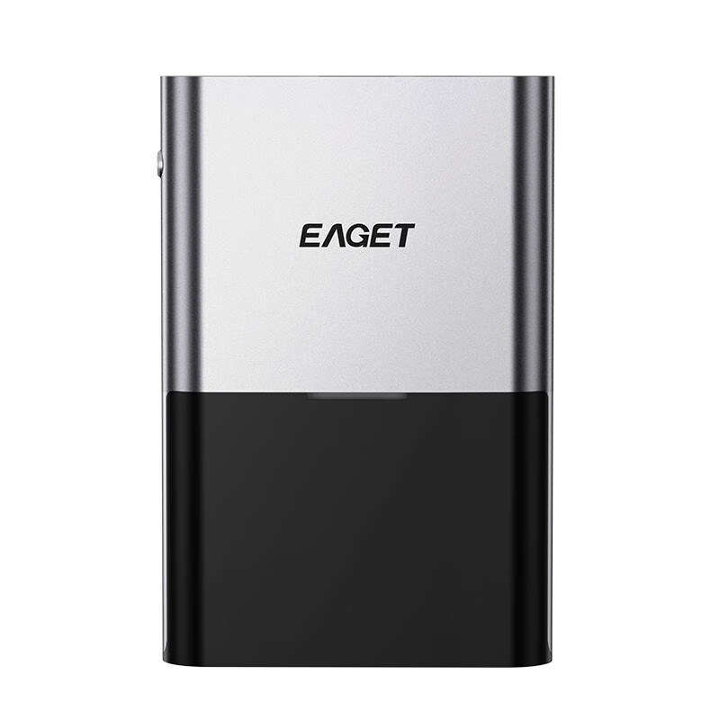 忆捷（EAGET）手机备份宝移动硬盘固态1t手机电脑外接照片存储硬盘 银黑色【自动备份*即拍即存】 512GB