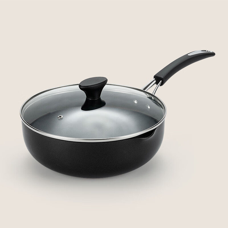 美亚（MEYER） 炒锅不粘炒菜耐腐蚀易清洗 耐磨不粘 煎炒烹炸 家用无油烟平底 多用锅+盖（洗碗机可用） 26cm