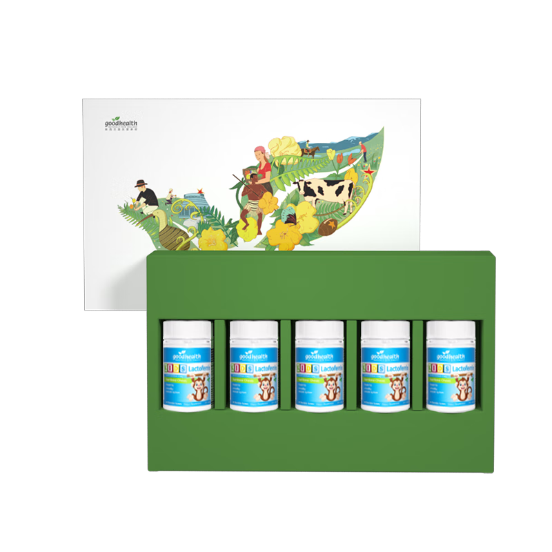 GoodHealth�ϰֳ��ý���С������������Ƭ ��ͯ��ǿ���ʵֿ�������60Ƭ/ƿ ���������װ������Ƭ 60��*5ƿ 800.05Ԫ