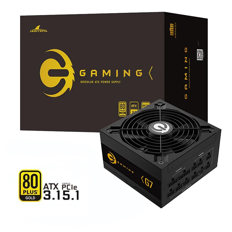 长城（Great Wall）G系列全电压80PLUS认证单路12V大电流台式机主机电脑电源 ATX3.1 G7金牌全模组750W 黑色