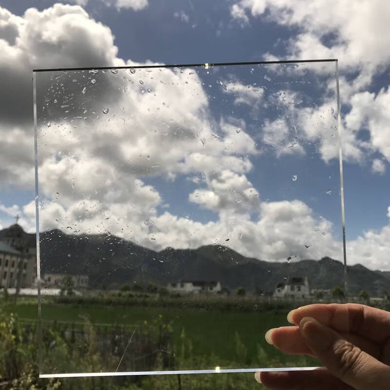 领爱透明亚克力厚板磨砂塑料有机玻璃板桌腿脚3-60MM铣槽打孔加工定制 透明12mm 200x200mm