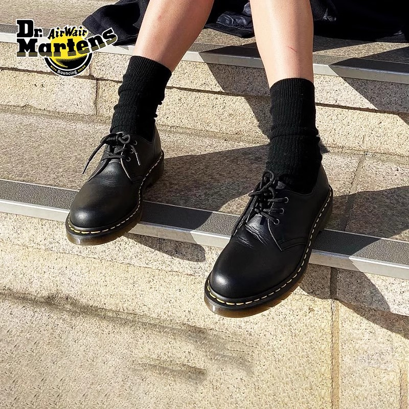 马丁博士（Dr.Martens）1461 Vegan 爆款百搭通勤时尚皮鞋单鞋 黑色 36