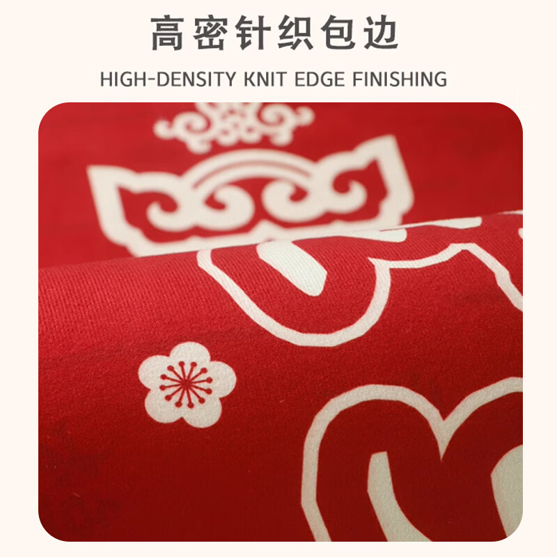 金玉铭川新年喜庆入户门地垫加厚门外防滑垫家用进门玄关厨房卧室门口脚垫 SJR-K金福来01 50X80cm（卧室适用）