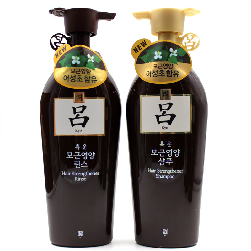 韩国进口 RYO/吕 棕吕 黄吕洗发水护发素套装 男女防脱发柔顺 棕吕(单瓶400洗发水无包装)
