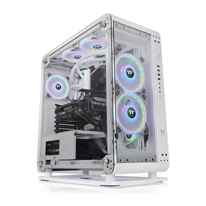 THERMALTAKETt Core P1 P3 P6 P8 PRO水冷电脑台式开放式侧透海景房卧式机箱 Tt机箱Core P6 白色机箱 官方标配