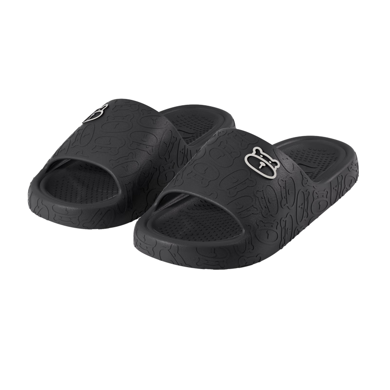 Chokichoki夏季EVA材质凉拖女鞋男拖家用踩屎感室内软底男士  黑色 40-41 (260mm)
