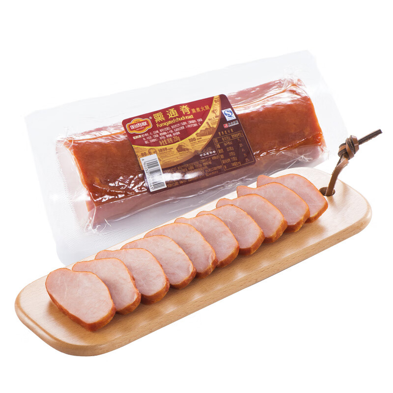 哈肉聯(lián)東北特產(chǎn)哈爾濱特色下酒菜熟食即食香辣通脊200g 東北特色下酒菜 熏通脊200g